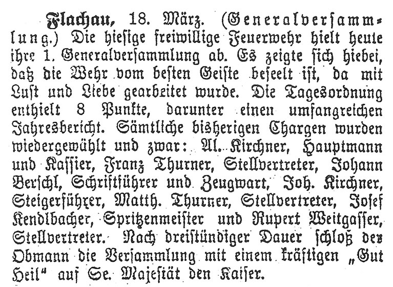 Zeitungsartikel 1906